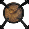 Industrial Bar Table Set 3 Piece Dining Table Set Rustic Bar Table and Bar Stool