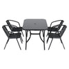 3-7 Pieces Garden Bistro Patio Furniture 60-150cm Table Chair Coffee Dinner Set