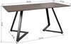 Dining Table & Chairs Set 4/6 Velvet Fabric Padded Seat Kitchen Furniture