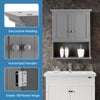 Bathroom Storage Cabinet Wall Mounted Vanity Storage Cupboard w/Adjustable Shelf