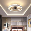 LED Ceiling Fan Light Dimmable Living Room Chandelier Lamp With Remote Control