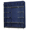 Stylish Fabric Canvas Wardrobe Hanging Shelving Clothes Storage Cupboard