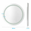 Large Slim LED Bathroom Mirror Round 600-800mm Light up Illuminated Demister Pad