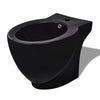 Stand Toilet & Bidet Set Black Ceramic L4X4