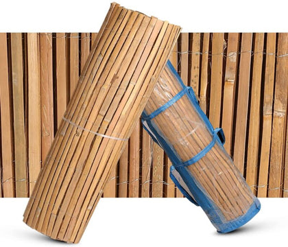 4M Natural Slat Bamboo Garden Screening Fencing Fence Secure Screen Roll Panel
