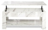 High Gloss Coffee Table With Storage Lift Top Up Wooden Living Room Furniture UK