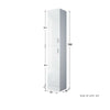 190cm White High Gloss Tall Bathroom Cabinet Storage Furniture Unit Cupboard