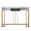 120cm Long Narrow Hallway Console Table Modern Entryway Table Metal Frame