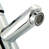 Cloakroom Chrome Luxury Bathroom Modern Basin Sink Mono Mixer Tap with 2 Hoses