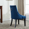 Tufted Velvet Fabric Studded Dining Chair Victoria Accent Side Chair