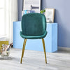Dining Rectangle Table and 4 Velvet Fabric Chairs Set Kitchen Dinning Room UK