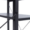 Industrial Computer Desk with Storage Shelves Home Office Study Work PC Table