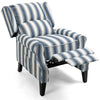 Recliner Sofa Armchair Fireside Push Back Recliner Chair w/ Footrest & Wood Legs