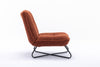 Modern Lounge Chair Sleeper Sofa Living Room Cinema Armless Chair Brown