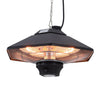 Patio Ceiling Hanging Heater 3 Power Setting Electric Aluminium w Remote Control