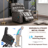 Electric Power Lift Riser Recliner Chair Fabric Massage Heat Chair Armchair QO