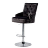 Luxury Wide Bar Stool Plush Velvet Button Chair Island Home Barstool Tufted Back
