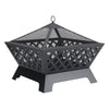 Outdoor Fire Pit BBQ Bowl Garden Patio Extra Large Stove Grill Log Bonfire 25''