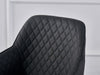 Set of 2/4 Dining Chairs Velvet Padded Seat Metal Legs High Back Chairs Kitchen