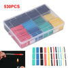 530Pc Heat Shrink Tubing Tube Sleeve Kit Car Electrical Assorted Cable Wire Wrap