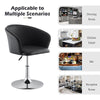 Faux Leather Salon Chair Bar Stool Hair Beauty Barber Chair Black Adjustable