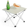 Portable Folding Camping Table Aluminum Lightweight Roll Up Table W/Carrying Bag