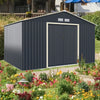 11 FT x 8 FT Outdoor Storage Shed Steel Tool Shed Large Utility Storage House