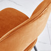 Dining Table & Chairs Set 4/6 Velvet Fabric Padded Seat Kitchen Furniture
