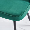 Dining Table & Chairs Set 4/6 Velvet Fabric Padded Seat Kitchen Furniture
