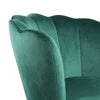 Genesis Flora Accent Tub Chair Scallop Armchair Petal Back With Golden Legs