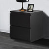 Wood Bedside Cabinet Chest of Drawers Side End Table With Drawers Black White