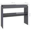 Small Hallway Console Table Slim Entryway Cabinet Grey Gloss Sideboard Unit