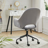 Adjustable Computer Desk Chair Velvet Padded Swivel Armchair Home Office Study