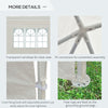 Outsunny 6m x 3m Garden Gazebo Marquee Canopy Party Tent Canopy Patio White