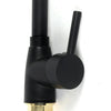 Modern Kitchen Sink Mono Mixer Tap Black Single Lever Swivel Spout Water UK