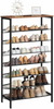 HOOBRO Shoe Rack Shoe Storage Organizer with Slant Adjustable Metal Shelves