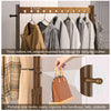 Adjustable Mobile Tidy Clothes Rail Coat Garment Hanging Rack Side Corner Closet