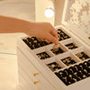 Vintage Wooden Jewellery Box Chest Rings Necklaces Storage Organiser Cabinet