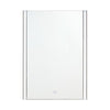 White Bathroom Mirror Wall Mounted Hanging 3 Colors LED Lights Dimmable IP44