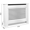White Radiator Cover Small Large MDF Slat Wood Cabinet Shelf Grill Furniture