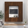 8 Piece TV Cabinet Set Brown Oak Engineered Wood D4O4