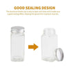 12X Spice Jars Bottles Airtight Salt Container with Lid Square Seasoning Bottle