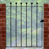 High and Wide Garden Gate Wrought Iron Metal Garden Side Gates Safety Door Yard