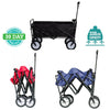 Foldable Garden Cart Pull Wagon Hand Transport Cart Collapsible Trolley NS