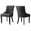 2/4Pcs Dining Room Chair Fabric Solid Wooden Legs Comfortable Dining Side Chairs