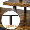 Industrial TV Table Wood TV Stand Console Cabinets with Shelves for Living Room