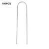 100PCS Metal U Shaped Turf Pin Ground Staple’s Garden Tent Securing Pegs UK