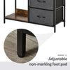 Chest Dresser with 3 Drawers Storage Cabinet Organizer, Black
