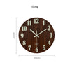 12'' Luminous Wall Clock Glow In The Dark Silent Indoor Kitchen Hanging Clocks