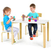 Ergonomic 3PCS Kids Table and Chair Set Children Drawing Writing Furniture